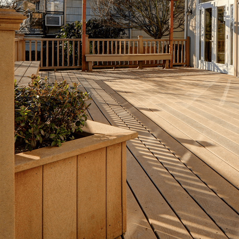 back-wood Wood Deck Installation